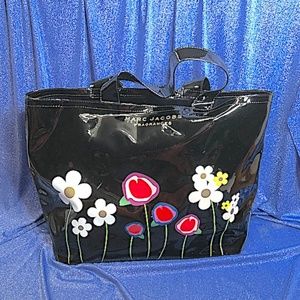 MARC JACOBS FRAGRANCES LARGE VINYL TOTE BAG